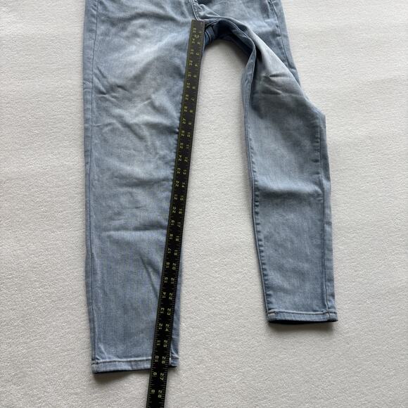 Judy Blue Jeans 7/28 Relaxed Fit Women Distressed Slimming Stretch Light Wash - Picture 9 of 12